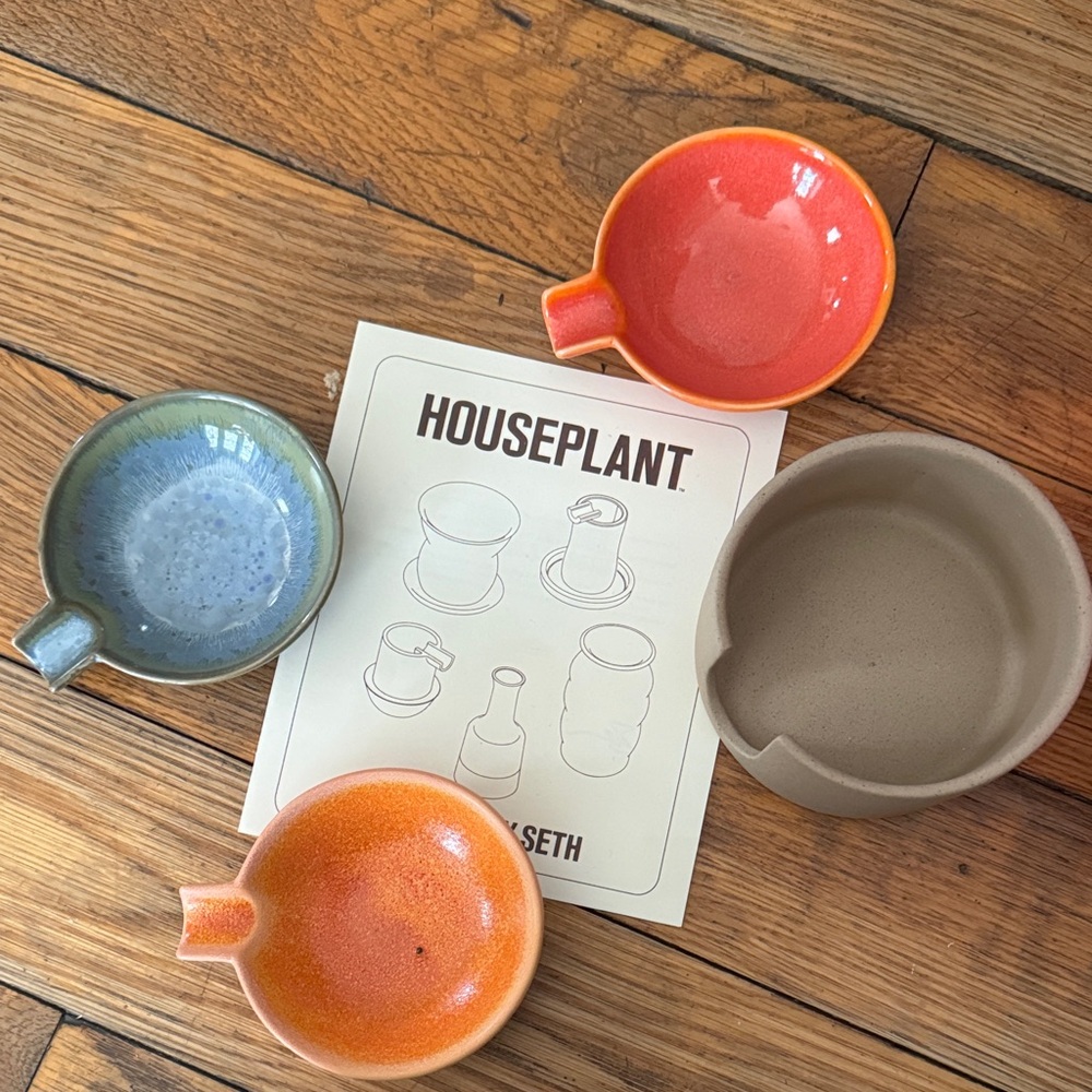 Colorful Ceramic Ashtrays Set